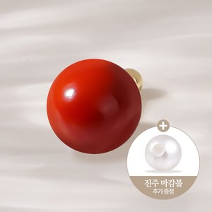 쥬넬 14K 레드 컬러 진주 귓바퀴 이너컨츠 트라거스 피어싱(4 size)