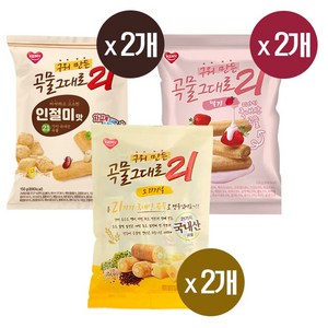 구워만든 곡물그대로 21 크리스피롤 6봉 (오리지널2 + 딸기2 + 인절미2), 6개, 150g