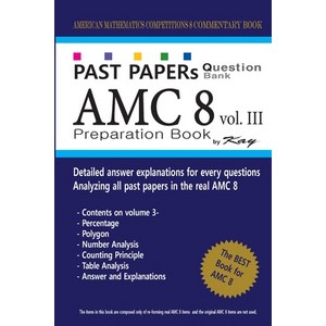 (영문도서) Past Papes Question Bank AMC8 [volume 3]: amc8 math pepaation book Papeback, Ceatespace Independent Pub..., English, 9781727562705