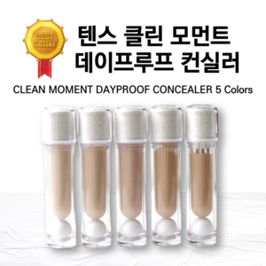 [본사정품]Tense (예약배송) 텐스 클린 모먼트 데이프루프 컨실러 5 Colos / 4.5g, 1개, 2.0 Tan Beige