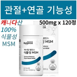 지쿱 제너럴 밸런스 식물성 MSM, 120정, 1개