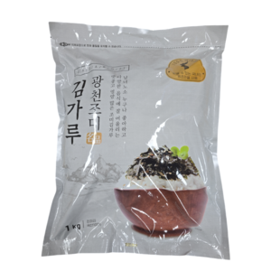 광천김 광천김가루 국산 업소용 1kgx4개, 1박스, 4kg