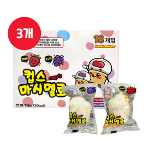 컵스마시멜로우 216g (12g x 18개입) x 3개