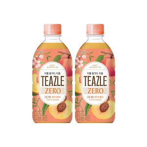 웅진 티즐 제로 피치 우롱티, 500ml, 24개