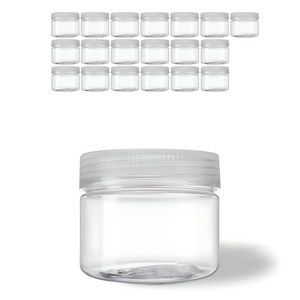 미르 팜스원형 WIDE캡 투명 밀폐용기, 20개, 200ml