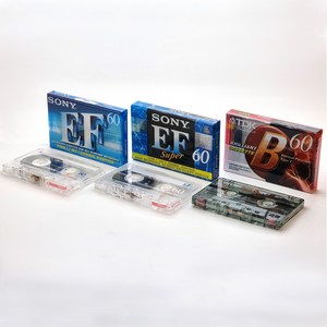 브랜드 카세트공테이프 SONY TDK 60분 미개봉 오디오 카세트테이프 낱개구매 Cassette Tape, SONY EF슈퍼 60분