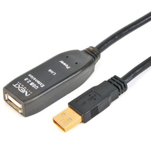 [이지넷유비쿼터스] 이지넷 USB 2.0 연장 쉴드 리피터 케이블 [AM-AF] 5M [NEXT-USB05 PLUS], 단일 모델명/품번, 1개