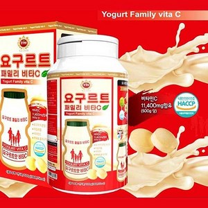 온가족 요구르트 츄어블 비타민C 11400mg 영양제 330정, 1개