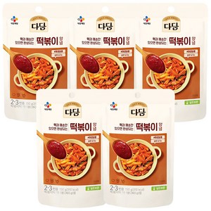 다담 떡볶이양념 150g, 5개