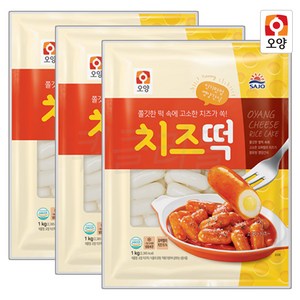 사조오양 치즈떡 1kg, 3개