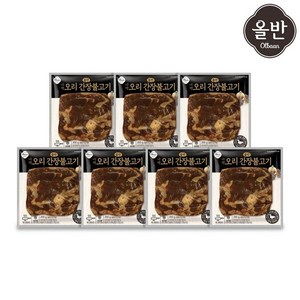 [하프클럽/올반]신세계푸드 올반 오리 바짝 불고기 7팩 (간장맛 200g x7팩 ), 7개