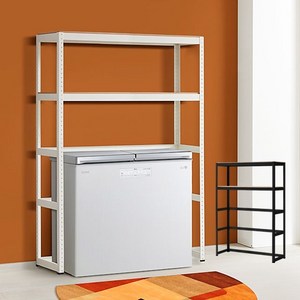 김치냉장고 앵글 120cm 2단 선반, 화이트