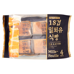 18겹 밀푀유 식빵 4팩 320g, 1개