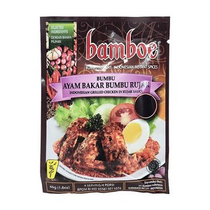 인도네시아 밤보에 bamboe 아얌 바카르 봄부 루작 46g / AYAM BAKAR BUMBU RUJAK, 1개