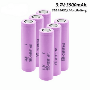 리늄 이온 배터리 1-10 실제 용량 원래 전원 18650 리튬 배터리 35E 3500mAh 3.7V 25A 높은 전력 Inr18650, 1개입, 10개