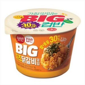 햇반컵반 BIG 치즈닭갈비덮밥, 9개, 313g