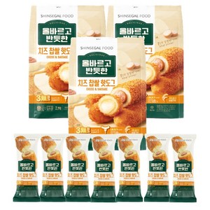 올반 치즈찹쌀핫도그냉동 560g (80gx7개입)X3팩21봉, 1개, 1.68kg