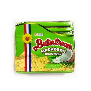 필리핀 과자 Butter Cream Crackers Macaroon 버터크림 크레커 마카룬 25gx10packs, 1개, 250g