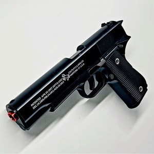 배그좋은총 에어소프트 존윅 권총 프리미엄 메탈 콜트 M1911 탄피배출 하드버섯탄, 1개