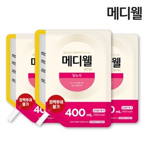 메디웰 RTH 당뇨식 400mlx20팩+주입세트 20개입, 20개, 400ml