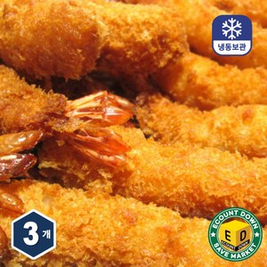 [씨기프트]냉동 빵가루 새우 900g(30g x 30미) 왕새우튀김 도매 업소용, 300g, 3개