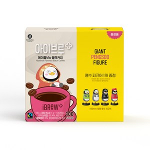 맥널티 아이브루 플러스 블랙커피 헤이즐넛향 100개입, 1g, 1개