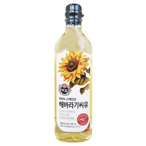 CJ 백설 해바라기씨유 900mL X 4개