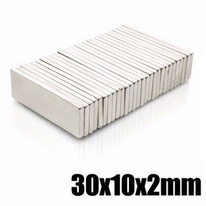 사각자석 30x10x2mm 네오디움 자석, 1개