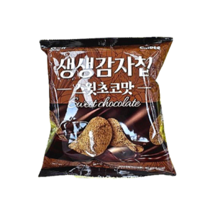 해태 가루비 생생감자칩 스윗초코맛 신상과자 (초콜릿 증정), 5개, 90g