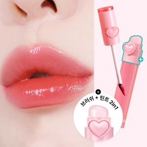 [YNM 본사] YNM 하트 젤링 틴트(실리콘 브러쉬 내장), 1개, 2.6g, 03 파파야젤링