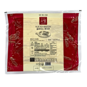 [퀴클리몰] 오뗄 베이컨 1kg, 1개