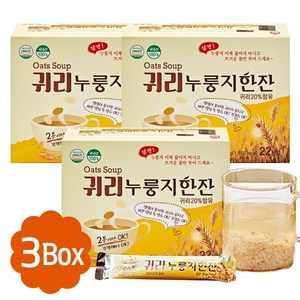 쌍지뜰 귀리누룽지한잔 (20gx22스틱x3박스) ~간편하게 즐기는 누룽지, 20g, 2개