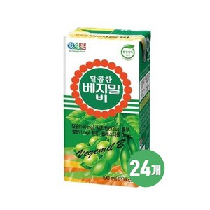 베지밀 달콤한 비 두유, 190ml, 24개