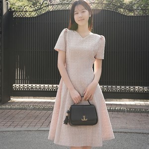 비비디아 2025 여성 원피스 슬림핏 결혼식 하객룩 오피스룩 브이넥 데이트 원피스 5476