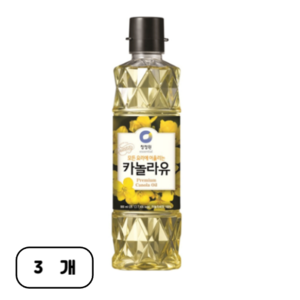 청정원 카놀라유, 900ml, 3개