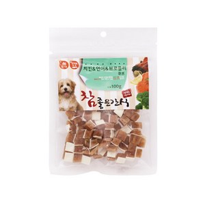 참좋은 간식 치킨&연어&브로콜리 100g 애견간식 강아지간식, 10개