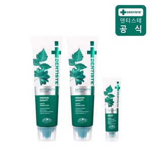 덴티스테 안티캐비티 치약 100g x 2개 + 여행용 안티캐비티 20g 1개 추가증정, 덴티스테 안티캐비티 치약 100g x 2개 + 안티캐비, 1개입