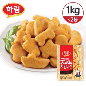 하림 굿초이스 치킨너겟, 1kg, 2개