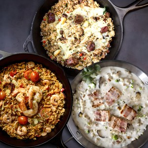 유로밥 유러피안 볶음밥 3팩 (베이컨크림리조또+해산물빠에야+버터소고기필라프), 750g, 1세트