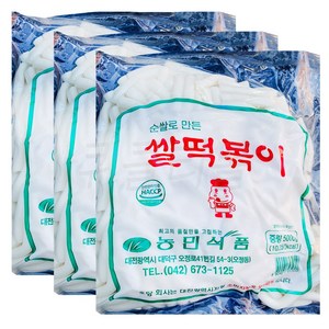 팔도맛쟁이 농민식품 업소용 쌀떡볶이 떡, 3개, 5kg