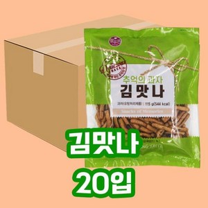 서울제과 김맛나 115g 20개입 1박스 옛날과자 683742, 20개