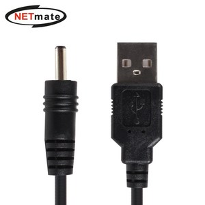 NETmate NMC-UP14204 USB 전원 케이블 2m (3.5x1.4mm/24W/블랙), 1개, 본상품선택