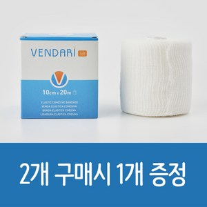 벤다리하프트 라텍스프리 자가 접착 붕대 10cm x 20m, 3개, 1개입