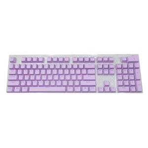 104PCS ABS 반투명 Keycap OEM 프로파일 백라이트 키 캡 기계 키보드 용, 보라