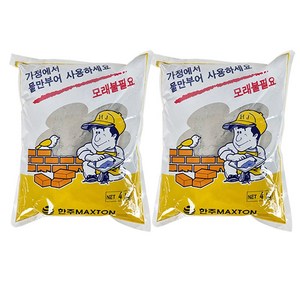 몰탈시멘트(모래없이 사용하는 시멘트) 4kg, 4개