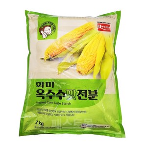 옥수수 맛 전분 3KG 화미, 1개