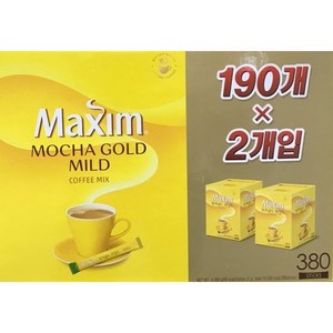 맥심 모카골드 마일드 190CTX2, 12g, 380개입, 1개