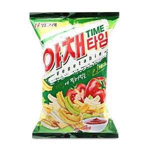 빙그레 야채타임 70g 식품 > 스낵/간식 스낵/시리얼 과자쿠키/비스킷/크래커 과자쿠키, 1개