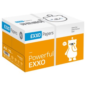 eTV 엑소 큐트베어 A3 복사용지(A3용지) 75g 2500매 1BOX, 단일옵션, 상세 설명 참조