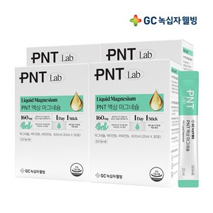 GC녹십자웰빙 PNT 액상 마그네슘, 600ml, 4개